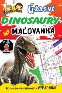 Maľovanka so 6 hračkami - Úžasné dinosaury